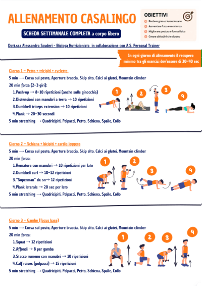 Allenamento corpo libero